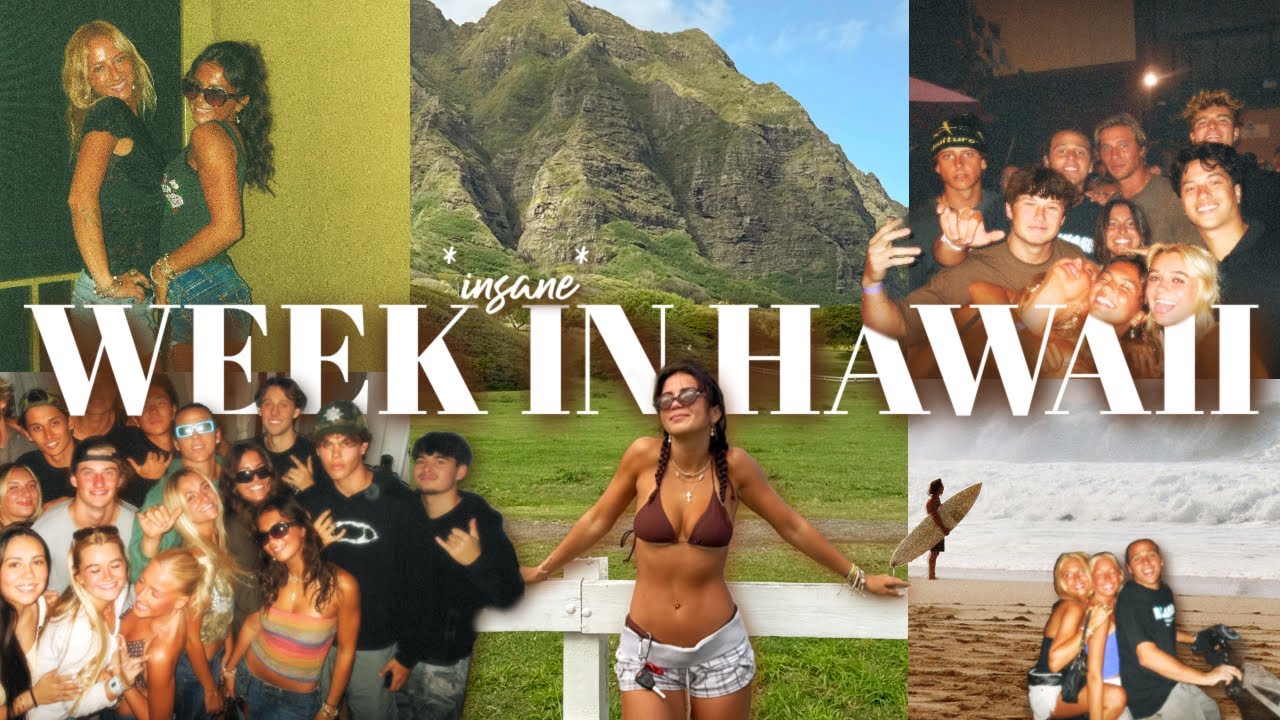 AN INSANELY CHAOTIC WEEK IN HAWAII || Kathy visits, bonfire, nights out, etc!!