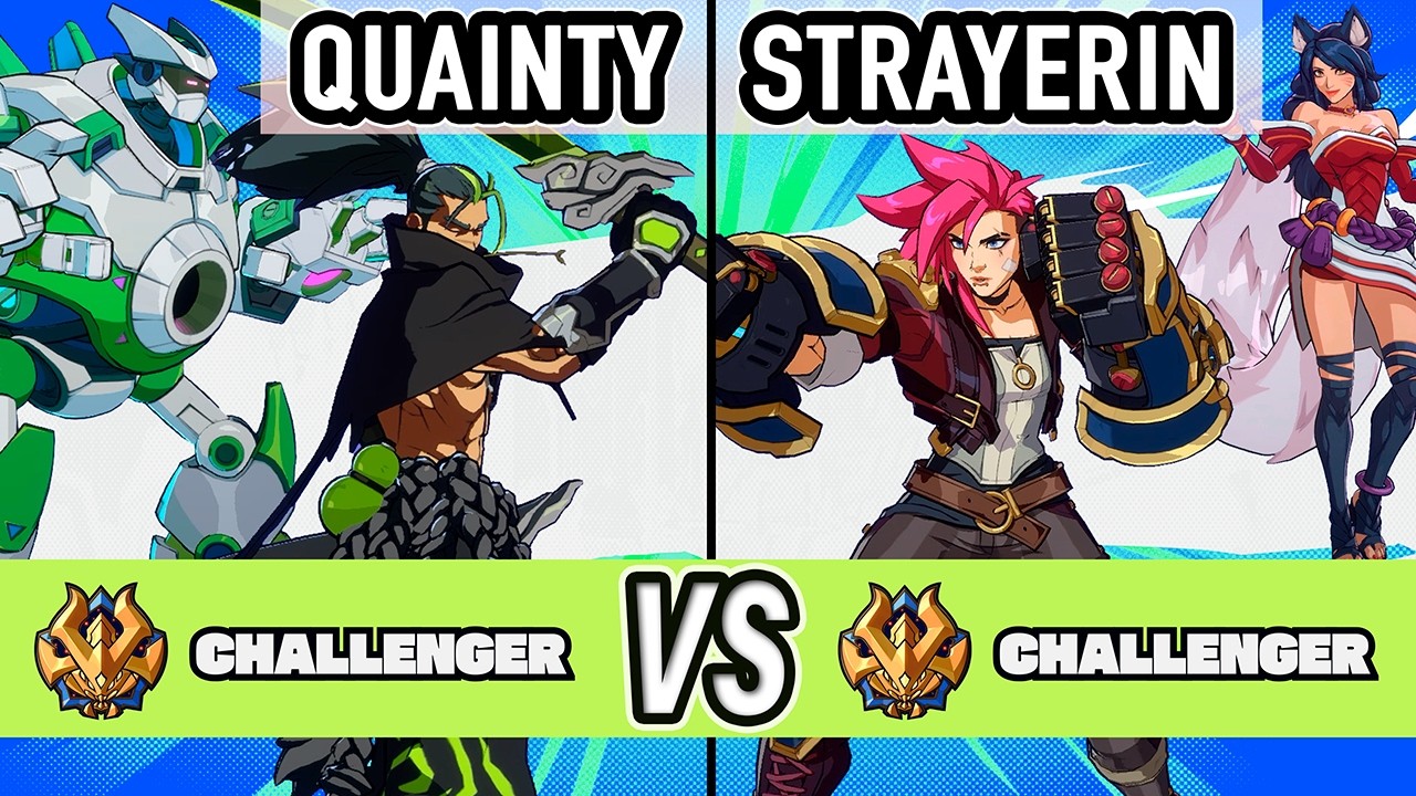 2XKO ▰ Quainty (Yasuo / Blitzcrank) vs StrayErin (Ahri / Vi) ▰ High Level Gameplay