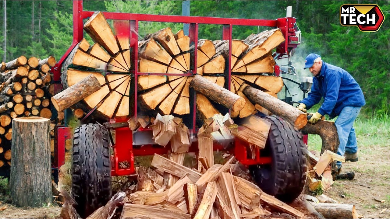 25 Mind-Blowing Firewood Processing Machines in Action! | Homemade Modern Chainsaw Machines #2