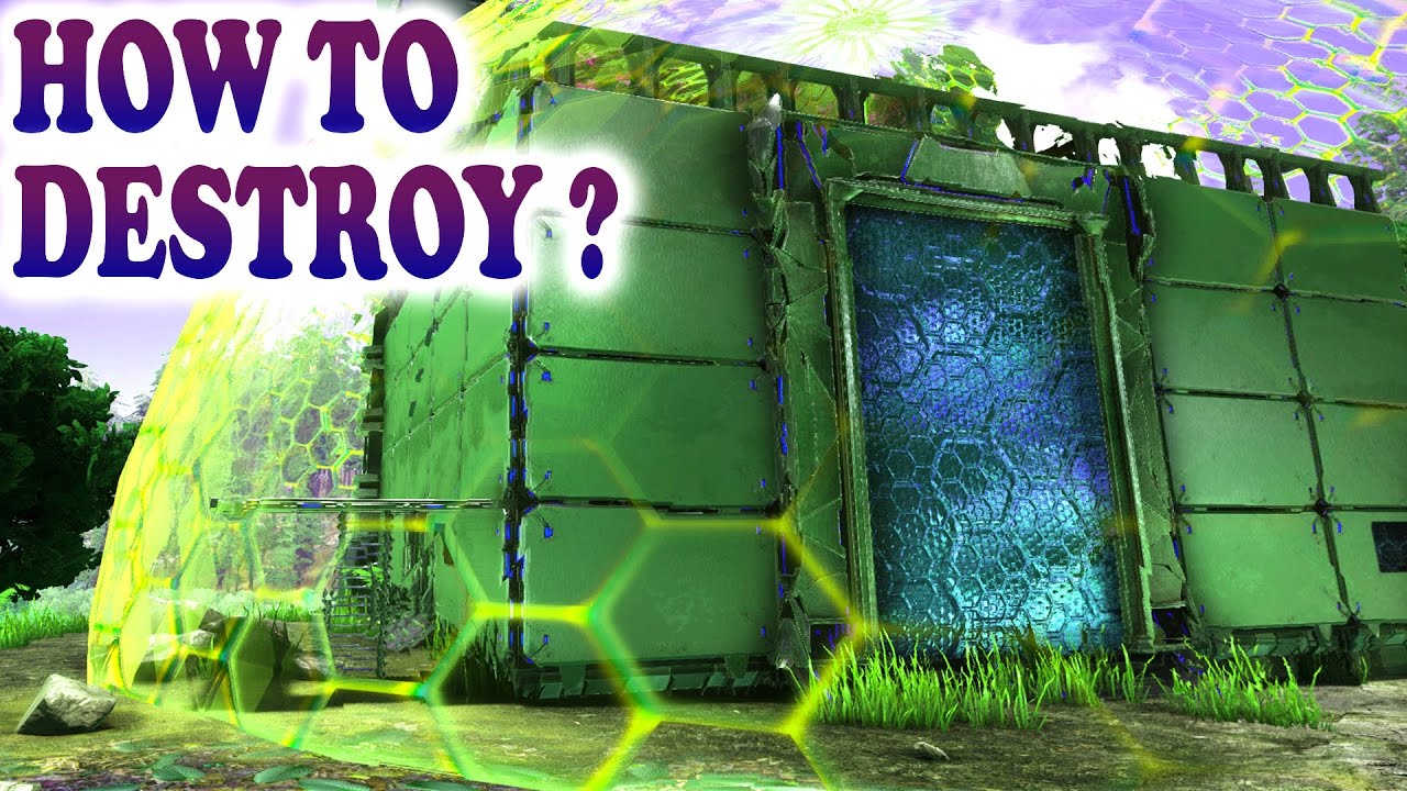 💥 ARK HOW TO DESTROY TEK SHIELD GENERATOR & TEK BASE Big Damage Test Tek Tier Ark Survival Evolved