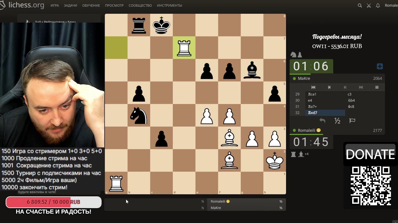 Играем и общаемся) Шахматы блиц на lichess.org