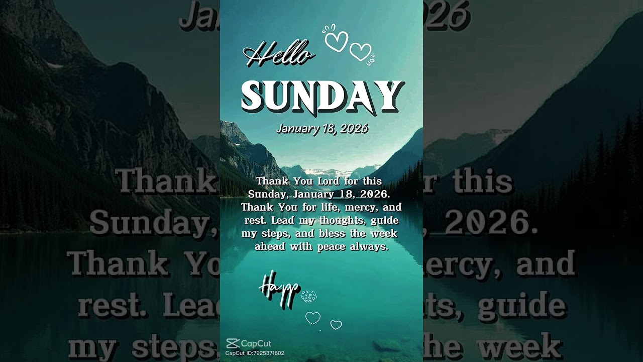 Let Sunday Blessings Fill Your Heart 