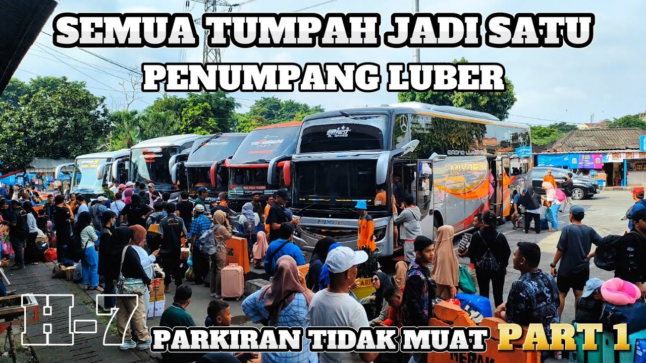 PENUMPANG MEMBLUDAK TAK TERBENDUNG PADATI BUS SUMBAR || PARKIRAN PUN KEOS KEMBALI