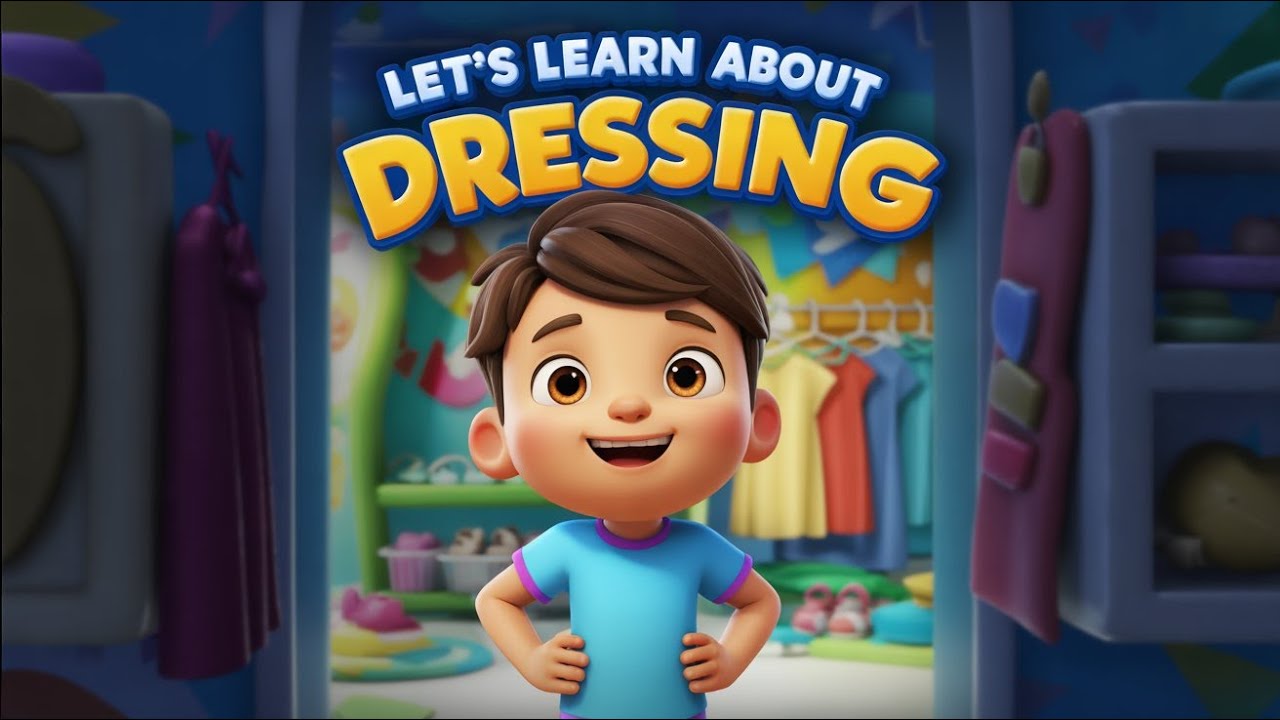 Let’s Learn About Dressing | Getting Dressed Song for Kids | Fun Morning Routine for Children