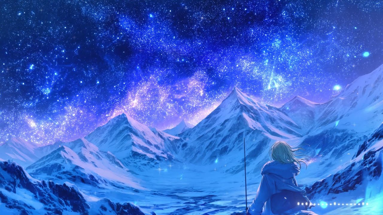 【幻想ケルト音楽】星空に包まれた白銀の山〜雪が舞う霊峰〜