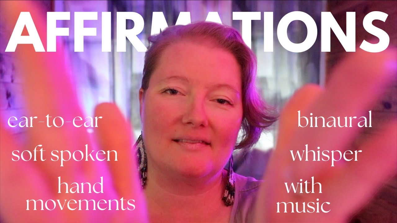 Permission to Rest ASMR for self-care Ear-to-Ear Soft Spoken Positive Affirmations  #adhd  #asmr