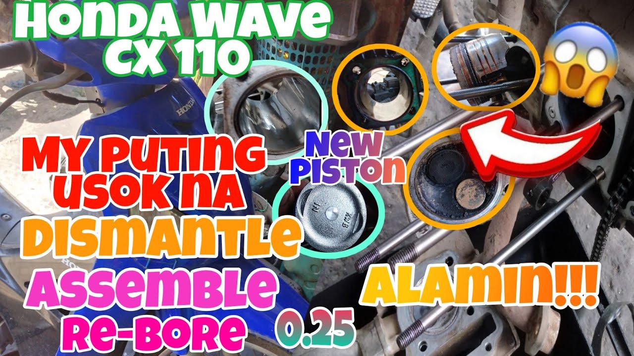 Honda Wave CX 110 Nagkaroon ng Puting Usok at Kung Paano Ito Ayusin | Dismantle - Assemble | Alamin.