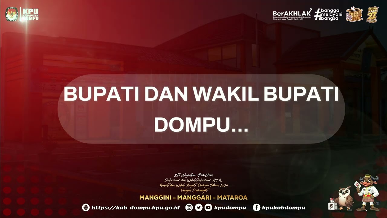 JINGLE PILKADA DOMPU TAHUN 2024 LIRIK
