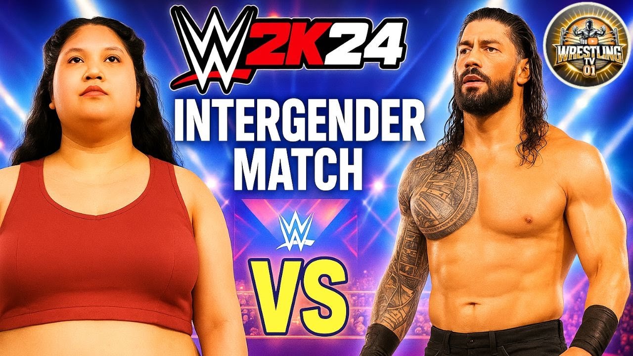 🔥WWE 2K24 – Indian Girl Nella Roy vs. Roman Reigns | Best Wrestling Iron Man Match | May 02,2025