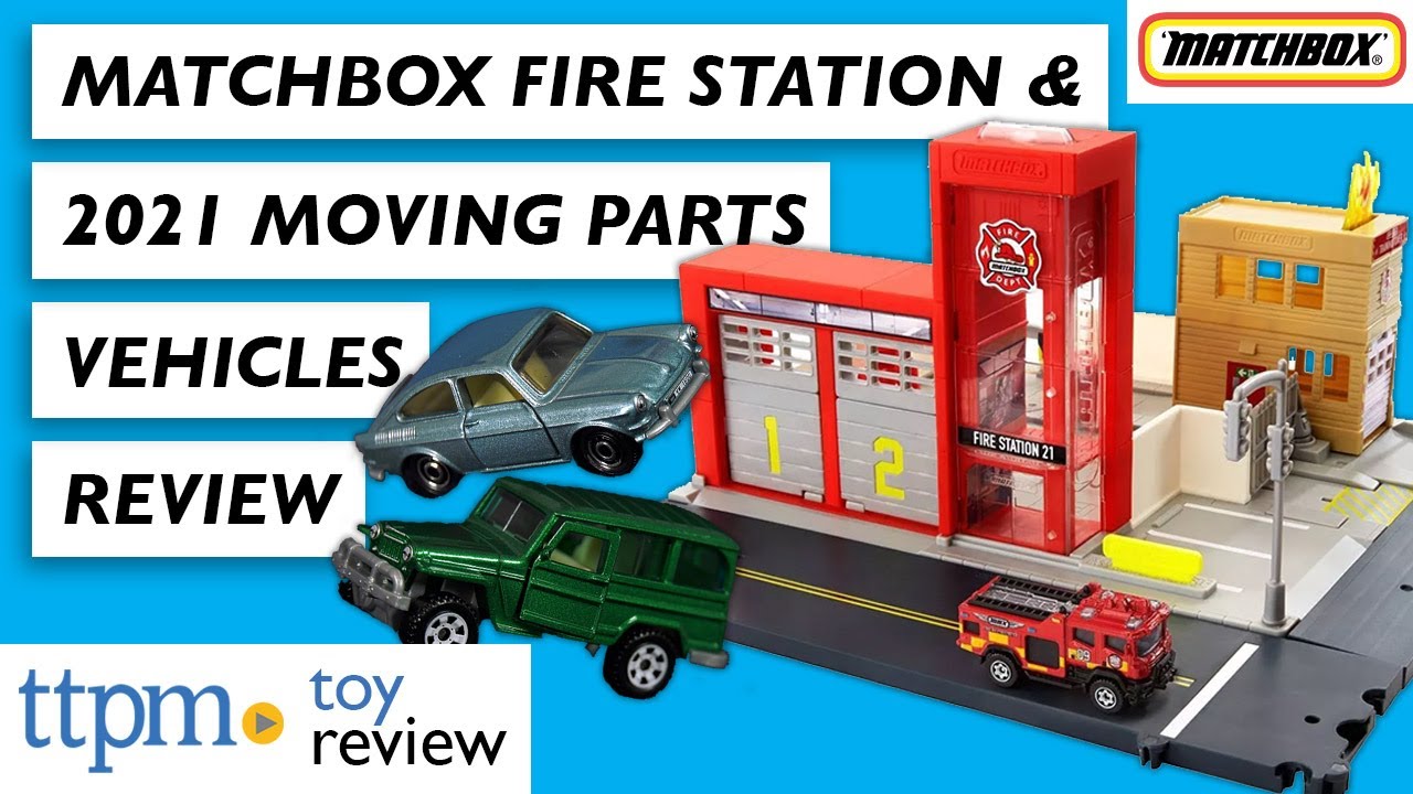 Matchbox Action Drivers Fire Station Rescue & 2021 Moving Parts Assorted Cars | Mattel | Toy Review