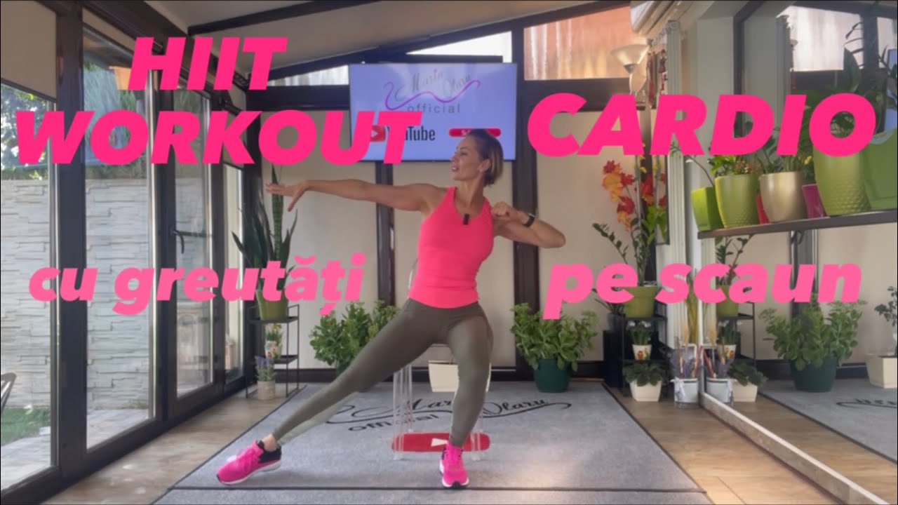 CARDIO HIIT pe scaun cu greutăți/&icirc;ncepători/seniori activi/ACASA/Chair Workout/beginners/seniors