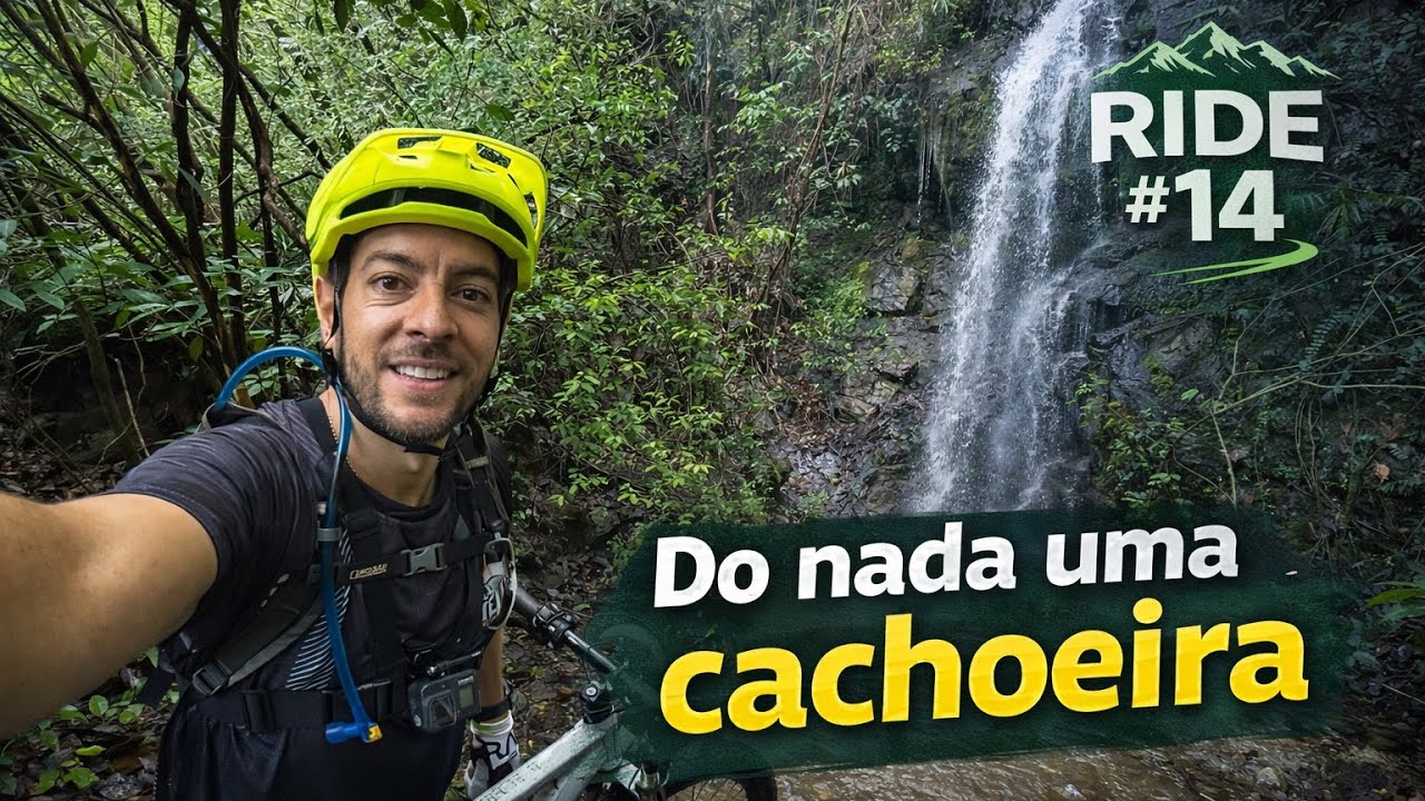 Do nada uma Cachoeira no meio do pedal!! 🚵‍♂️🍃🌊