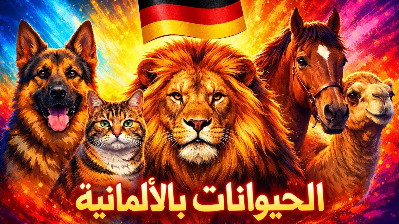 حيوانات باللغة الألمانية 🇩🇪