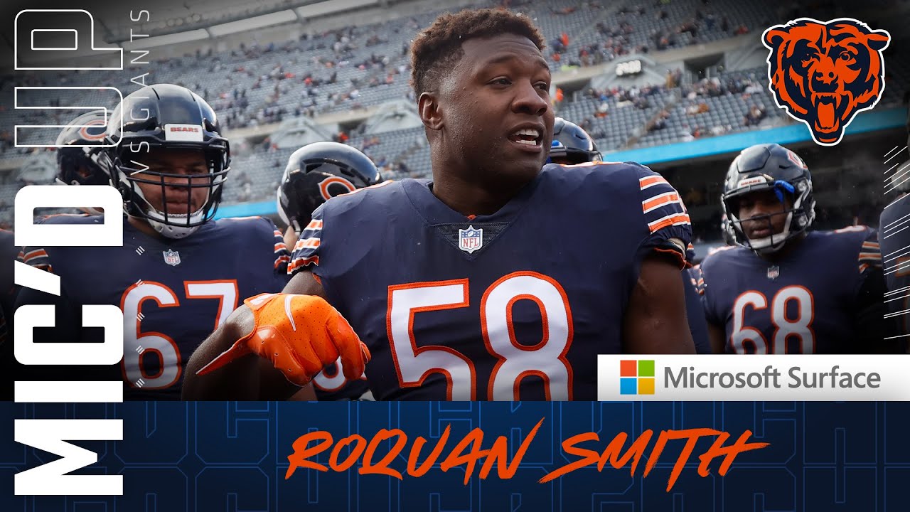 Roquan Smith Mic'd Up vs Giants: 'Make it one to remember' | Chicago Bears
