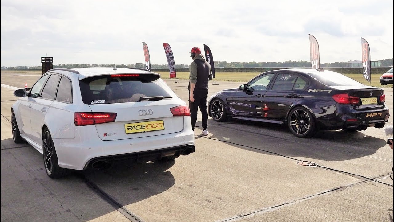 Audi RS6 vs BMW M4 vs BMW M3 - Drag Race