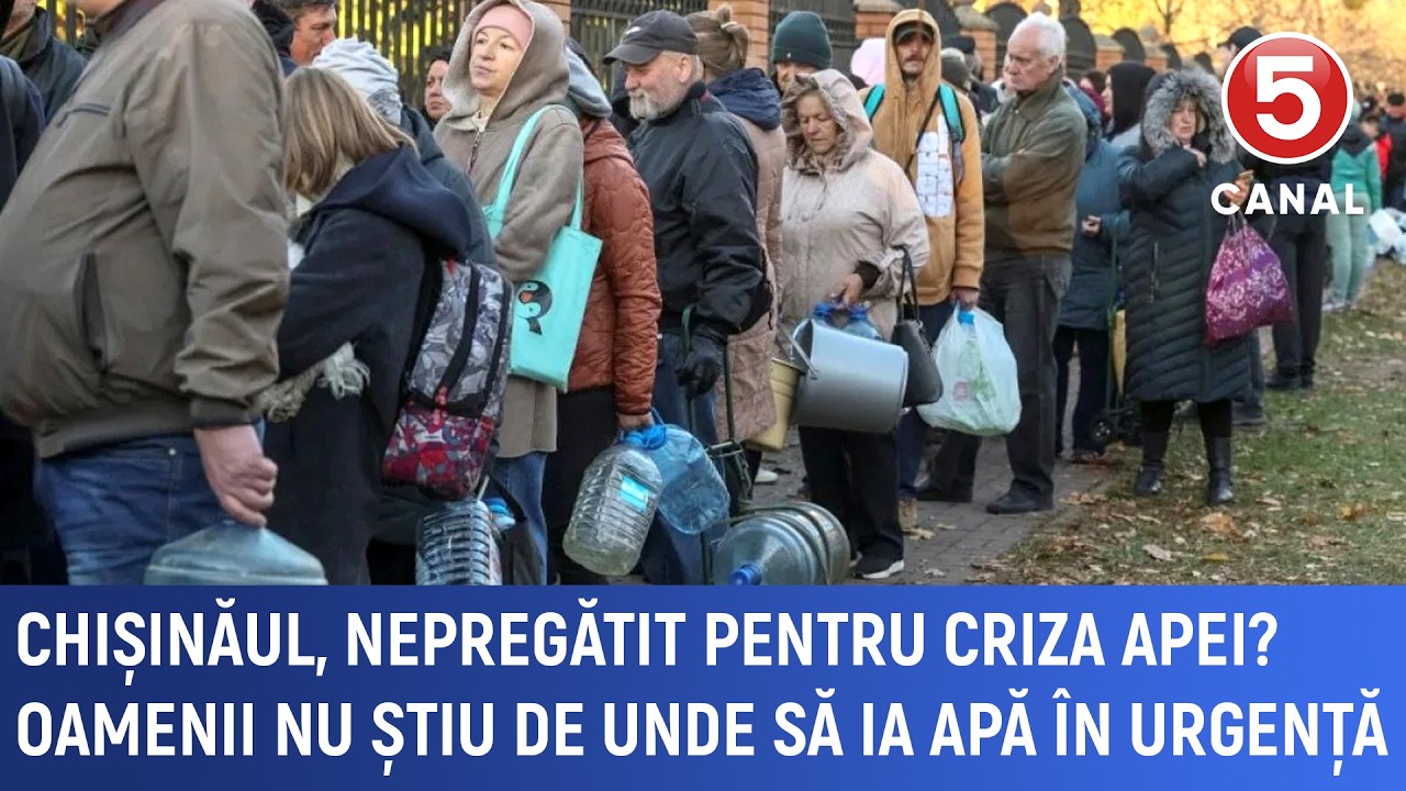 Chișinăul, nepregătit pentru criza apei? Oamenii nu știu de unde să ia apă în urgență