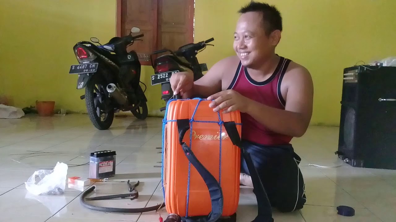 Tutorial full pembuatan sprayer elektrik dari jerigen bekas