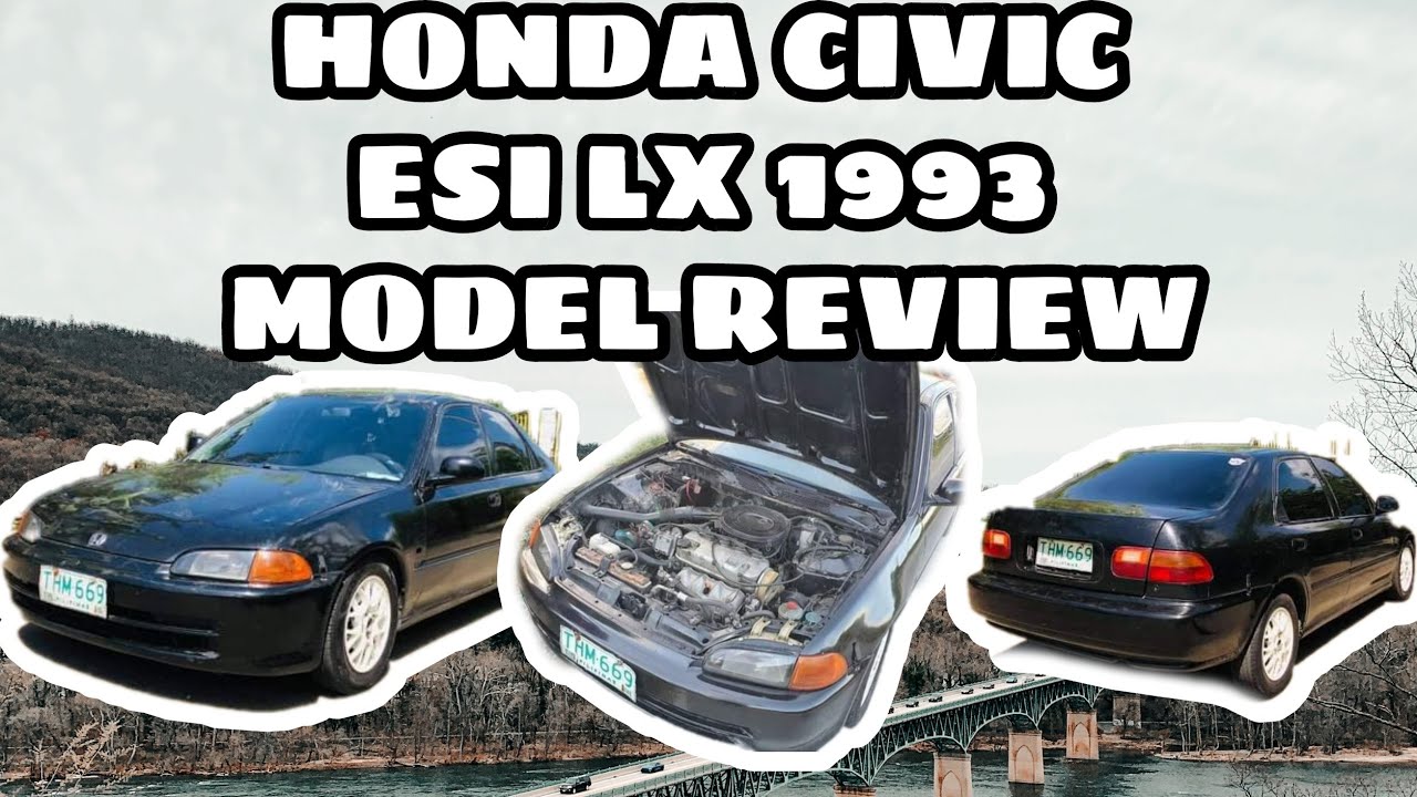 HONDA CIVIC ESI LX 1993 MODEL MANUAL REVIEW PH15 ENGINE||TOP SPEED CARVLOG#2