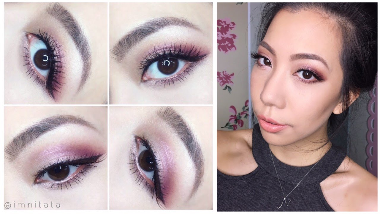 歐美系 粉紫色眼妝｜OmbrePurple Pink eye makeup｜nita