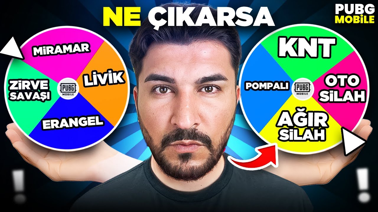 &Ccedil;ARKI &Ccedil;EVİR! &Ccedil;IKAN HARİTA VE SİLAHLA OYNA! - PUBG MOBİLE