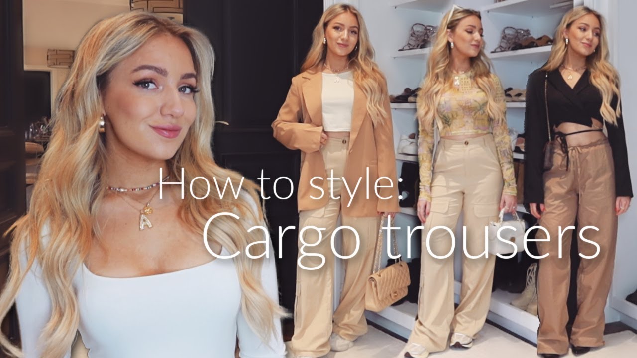 How to style cargo pants / parachute trousers! Fashion trends 2023 styling lookbook!