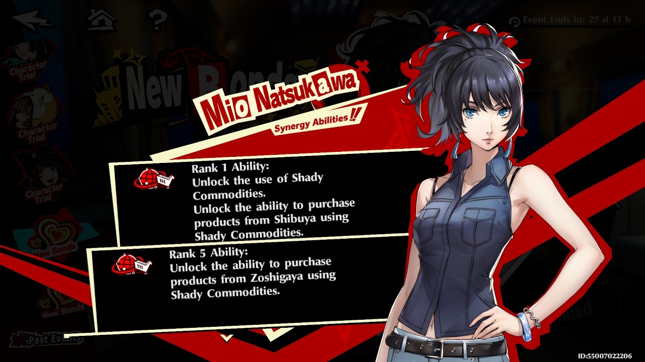 New Synergy - Mio Natsukawa | unlock Shady Commodities