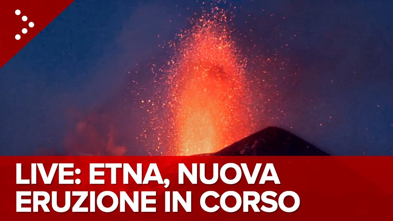 LIVE Etna, in corso nuova attività stromboliana dal cratere Sud-Est: diretta video