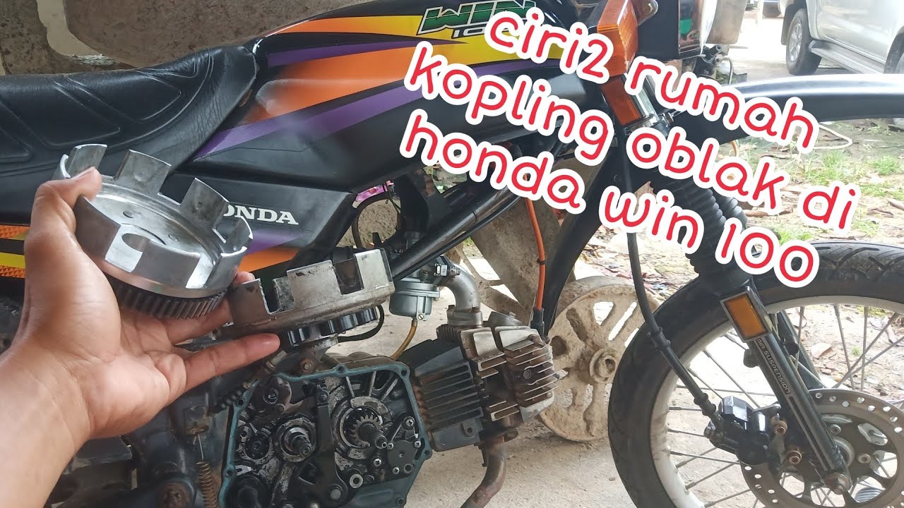 cara mengecek dan mengganti rumah kampas kopling yang rusak di motor honda win 100. #honda #win100