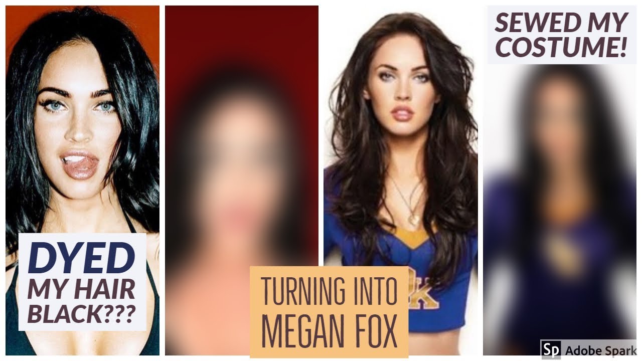 TURNING MYSELF INTO MEGAN FOX *dying my hair black*
