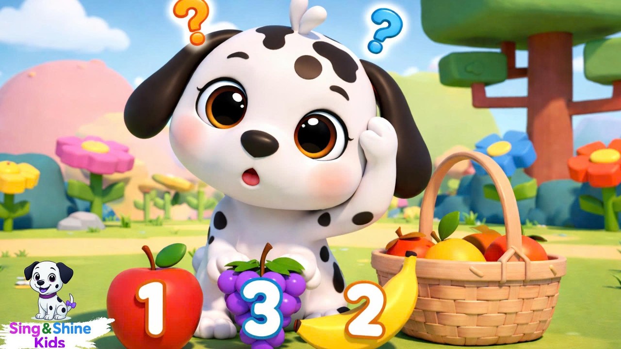 Coco Picks Fruits and Counts 1 to 5 | Preschool Learning Animation