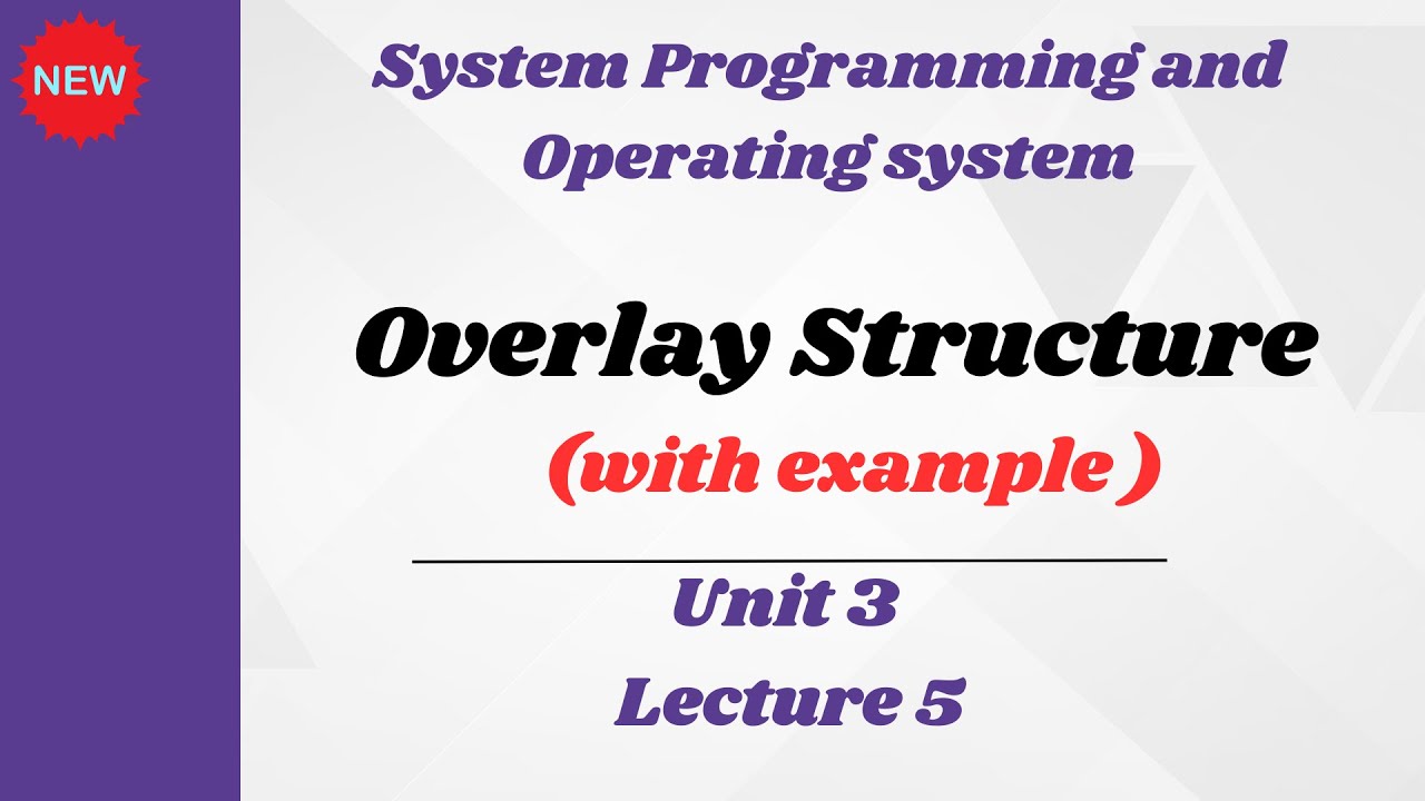 spos unit 3 overlay structure | overlay structure