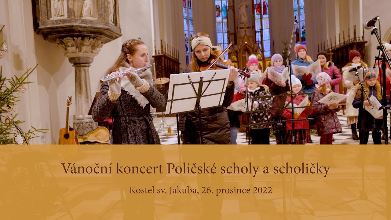 Vánoční koncert Poličské scholy a scholičky 2022