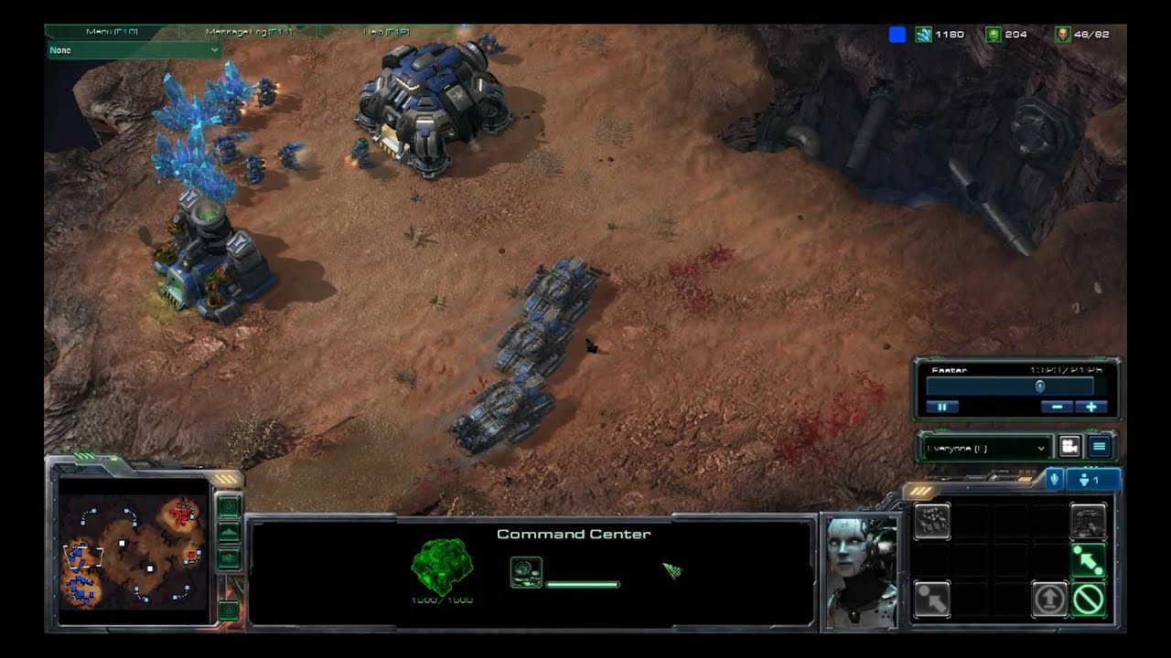 starcraft 2 beta gameplay 1v1 as terran (w/commentary)