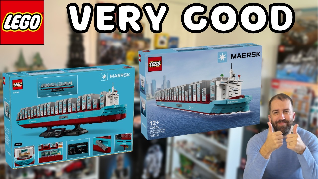 Контейнеровоз Maersk с двойным топливом (LEGO Maersk, артикул 40955) официально представлен.