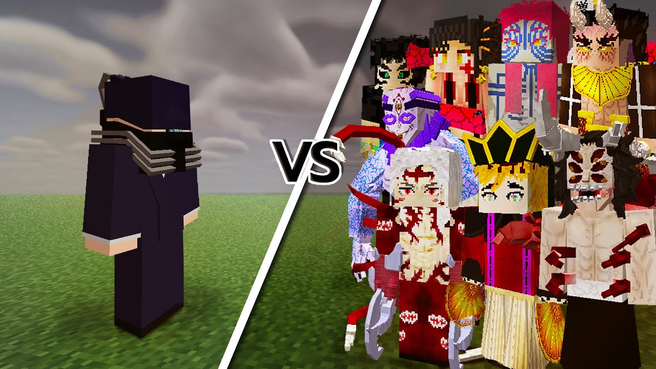 All for one VS Upper Moons and Muzan  Minecraft