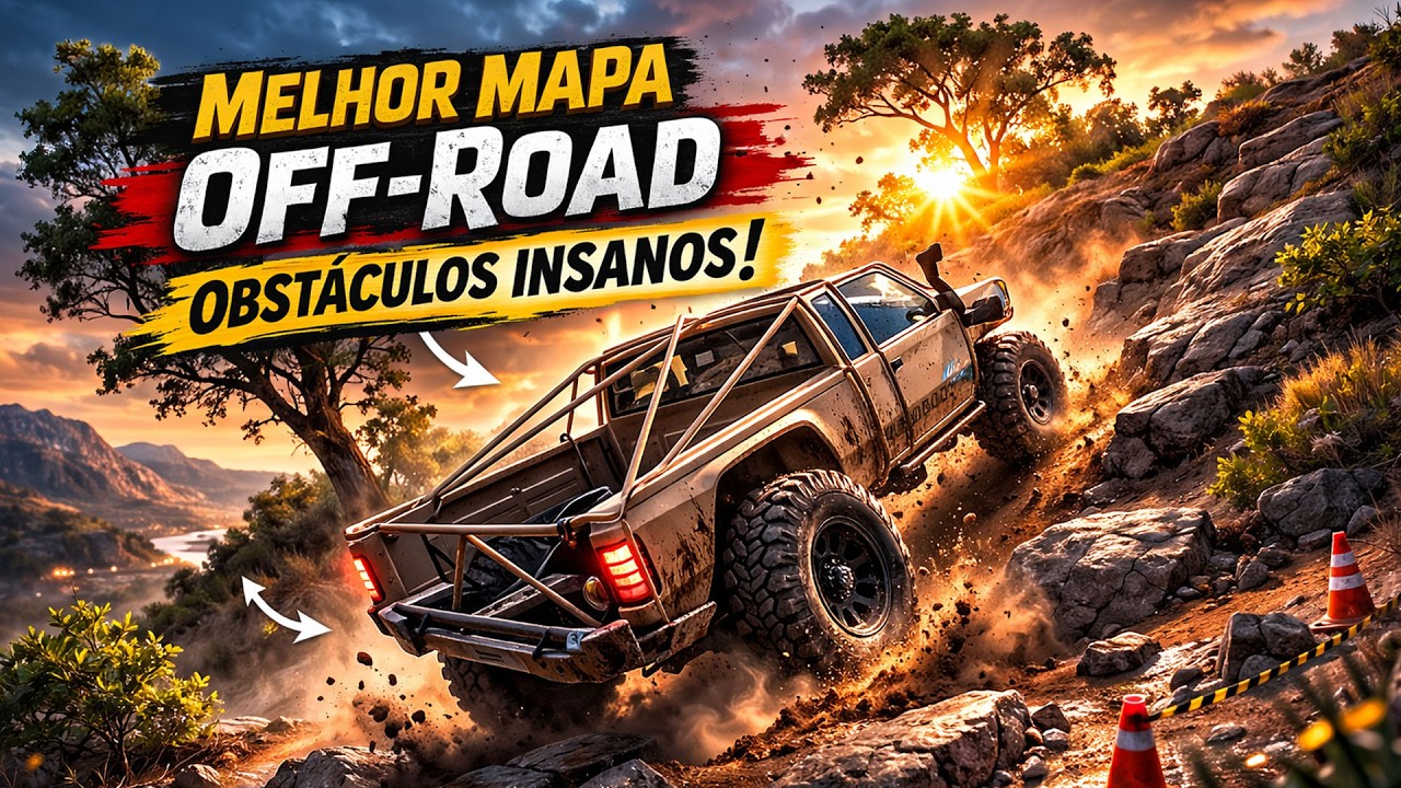 Mapa com Obstáculos Insanos e Física Realista: BeamNG Drive Off Road
