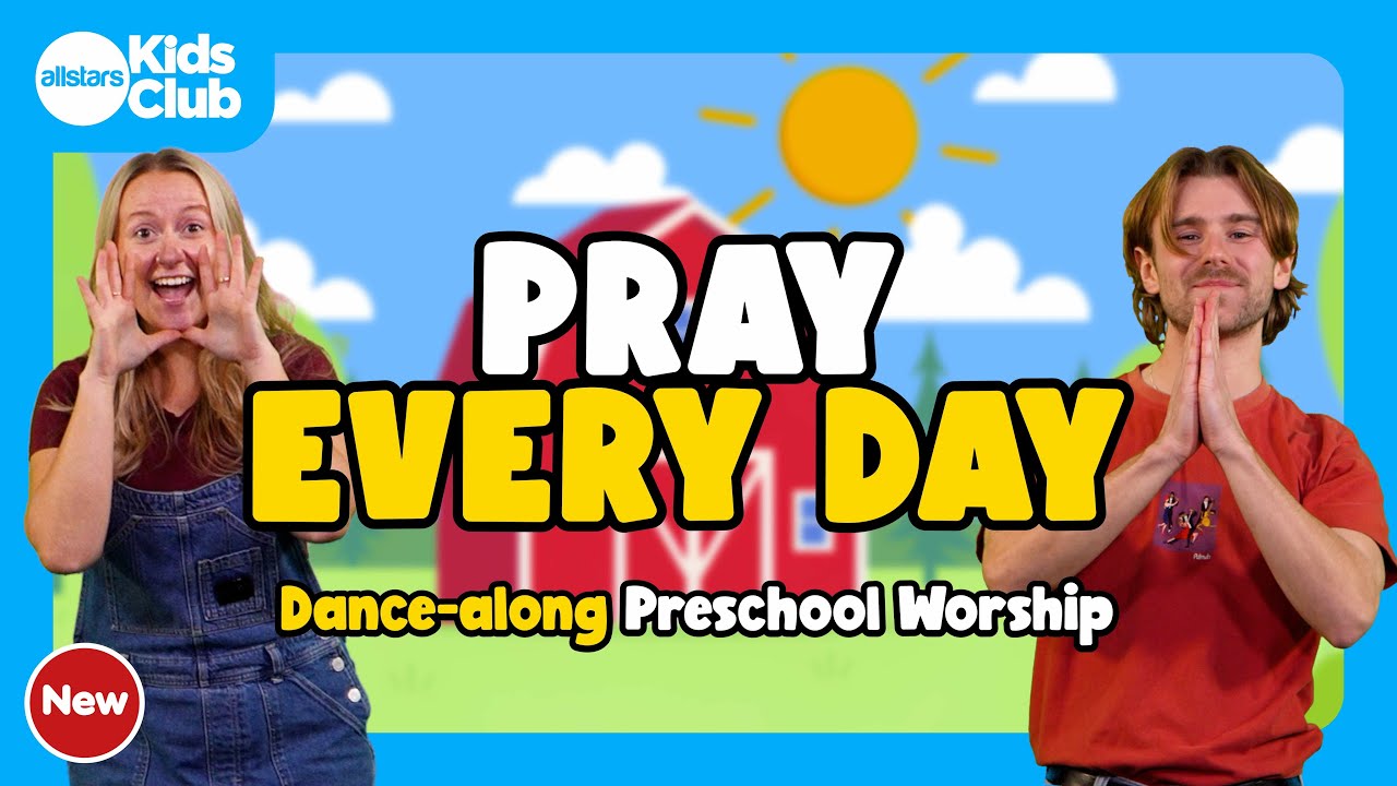 Pray Every Day | Sing-along #preschool action song 🎵 #kidsworship #kidmin