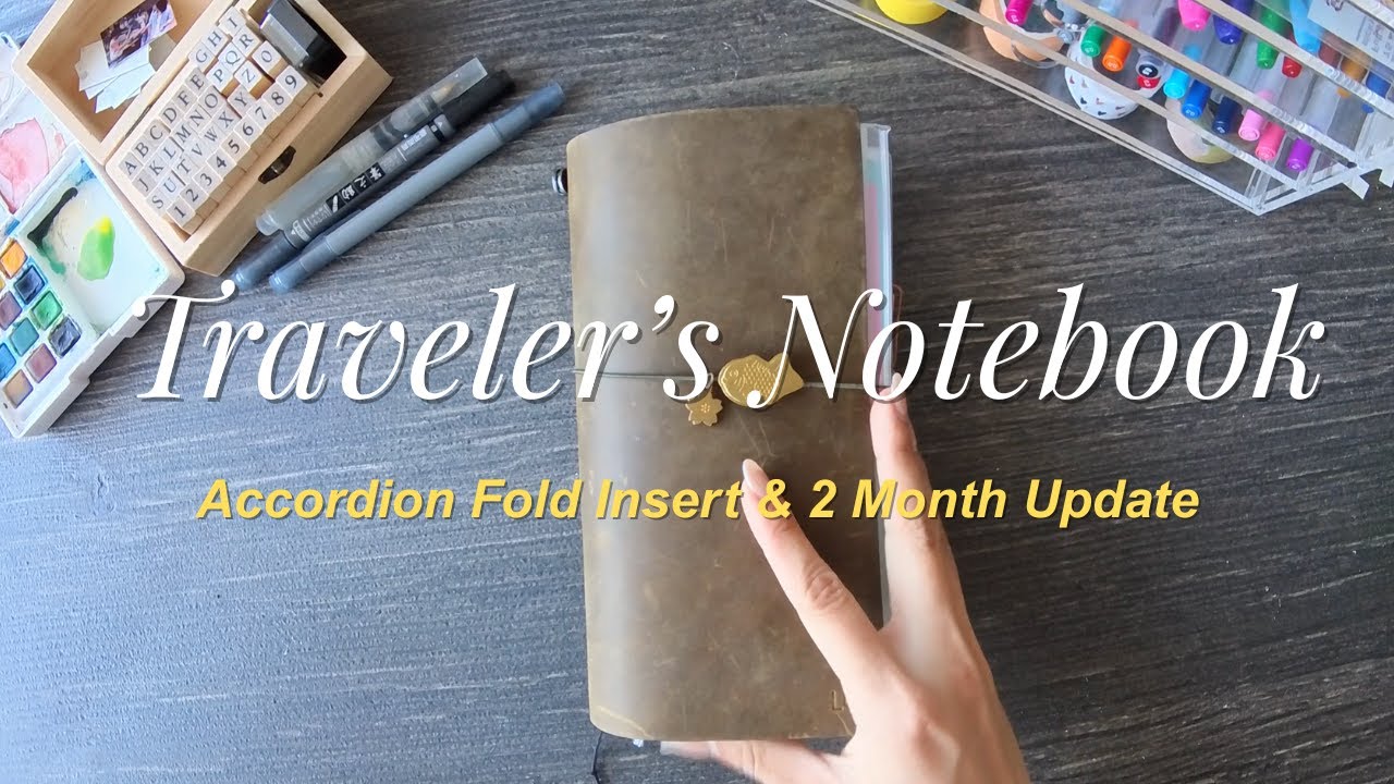Journal Life 📖 | Traveler's Notebook: Creative Monthly Accordion Insert + New Running Journal