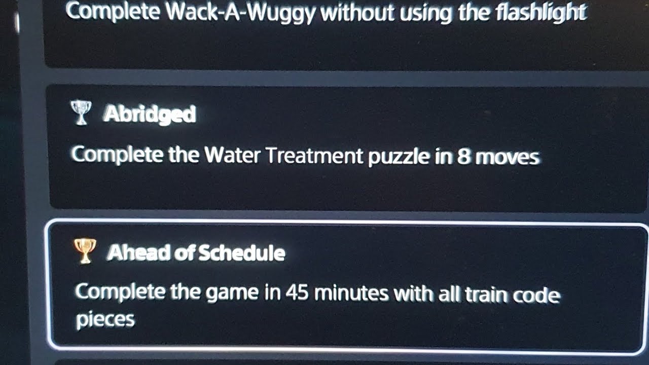Can I get these achievements? Playing poppy chapter 3 PS5