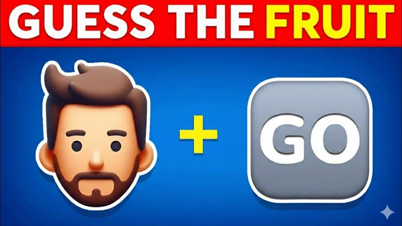 Guess the FRUIT by Emoji? 🍎 Emoji Quiz | parrot Quiz 