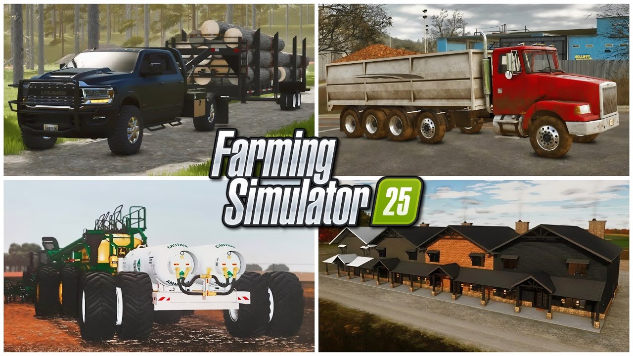Farm Sim News - Mods for Next 2 Weeks, RMC Logging Trailer, & Ammonia Mod! | Farming Simulator 25