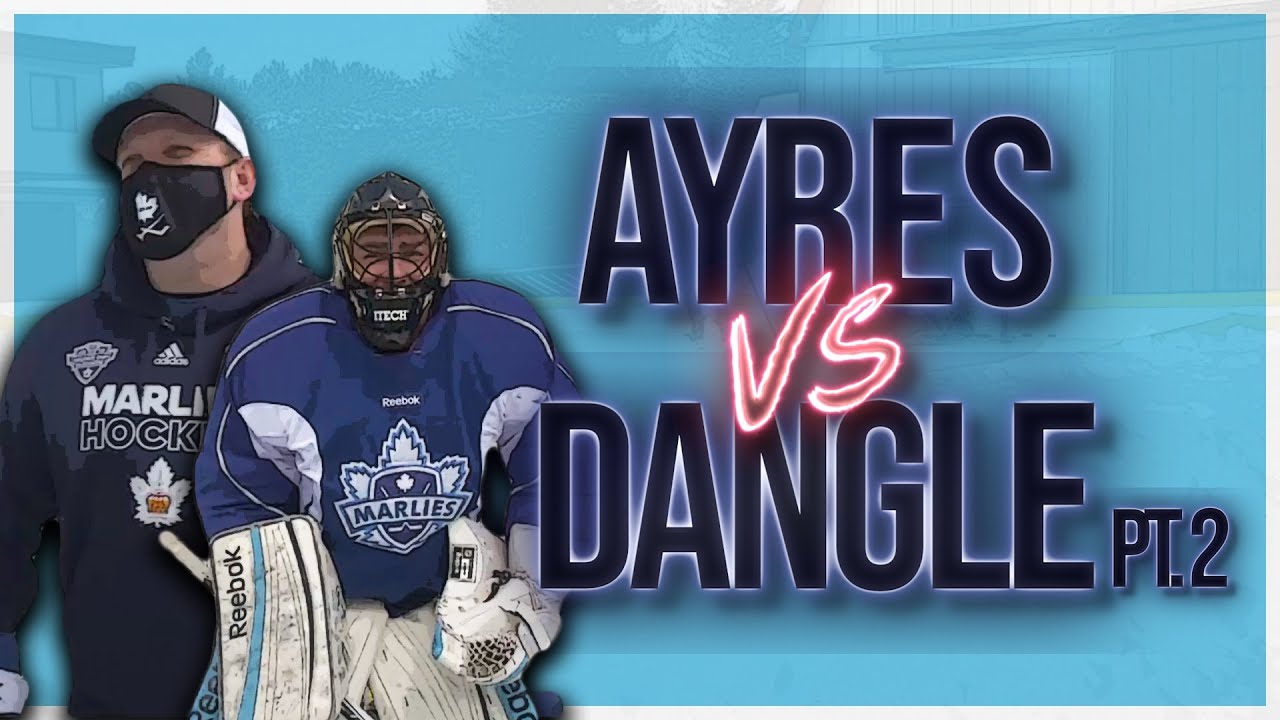 Dangle vs. Ayres PT 2 - Does Steve Have What It Takes To Be An Emergency Goalie? | 10 Shot Challenge