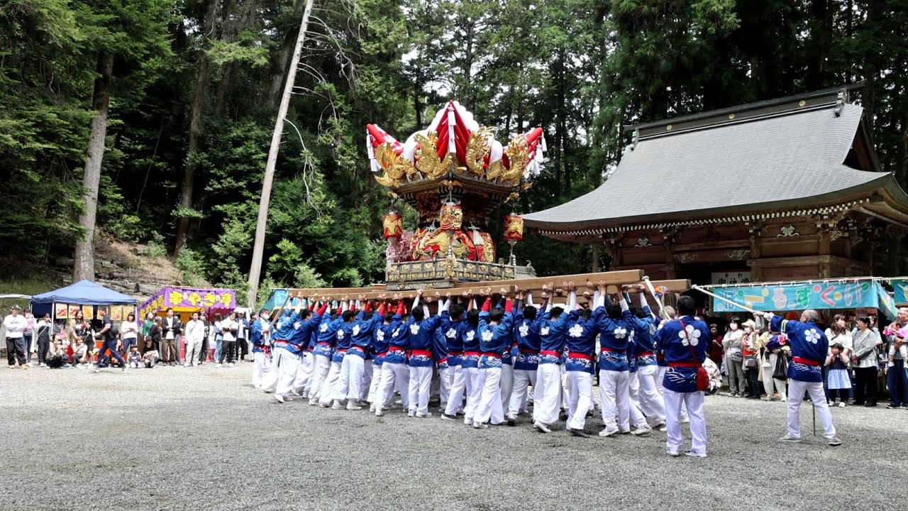 徳畑天神社春季例大祭 [本宮]中村町  宮入・宮出2025