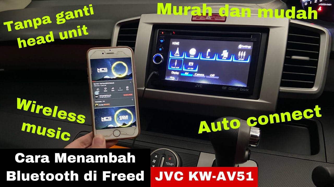 Tutorial Agar JVC KW-AV51 Support Bluetooth di Honda Freed GB3 E/PSD 2012-2014 | Tanpa Modifikasi