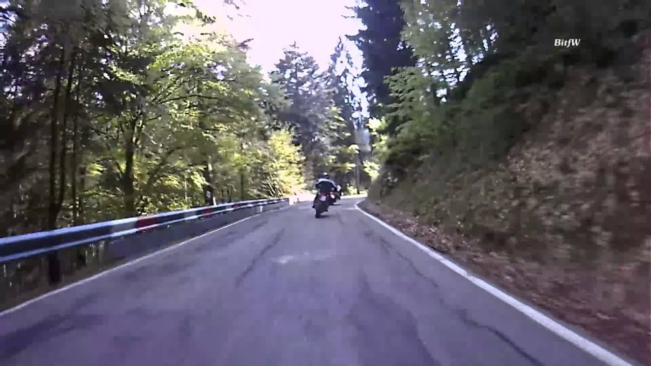 Schwarzwald & Motorrad: Rote Lache zu dritt (Von Gaisbach, Baden-Baden, zum Hotel) Rollei Bullet HD