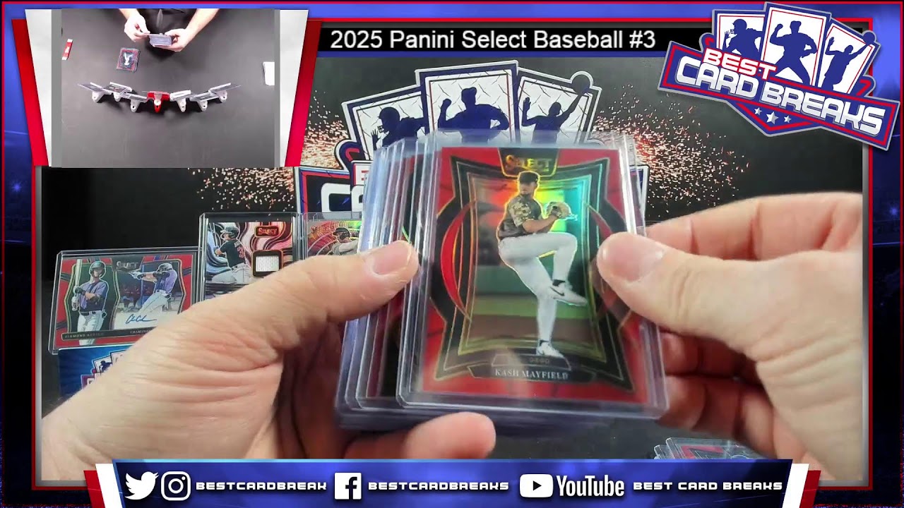 2025 Panini Select Baseball #3 - 6 Box Half Case Pick Your Team 1/26/26