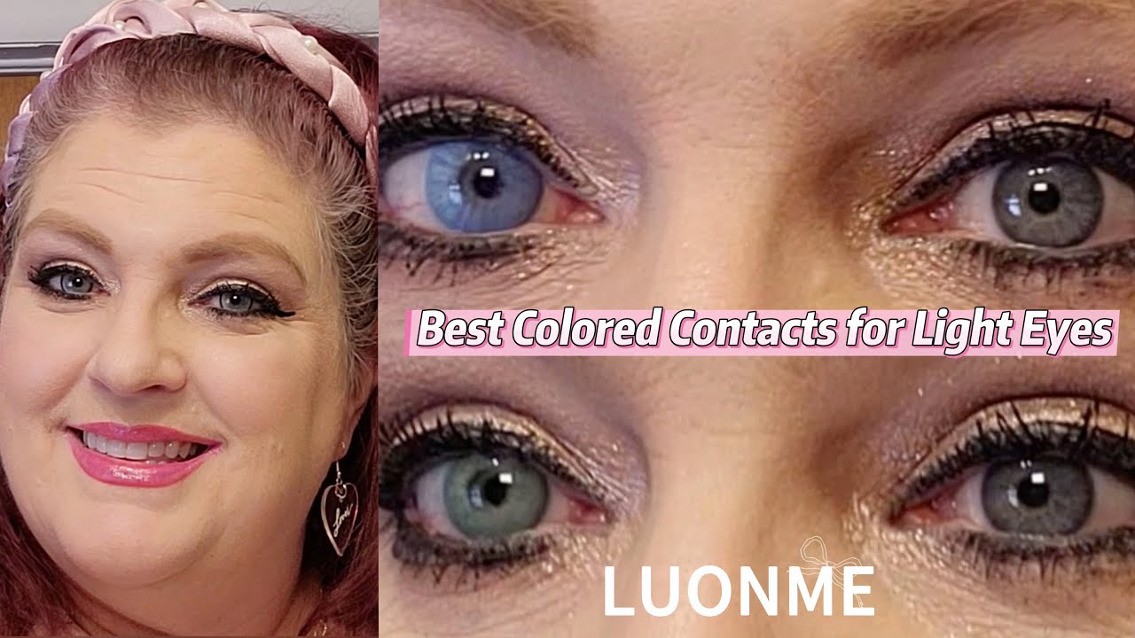 Best Colored Contacts for Light Eyes ✨| Enhance Your Natural Look! Try On LUONME Contact Lenses