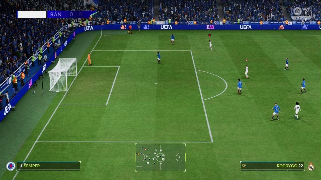 Real Madrid x Rangers - carreira de manager - EA SPORTS FC 25