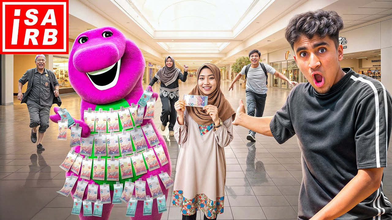 BUAT PATUNG DUIT DI TENGAH MALL !