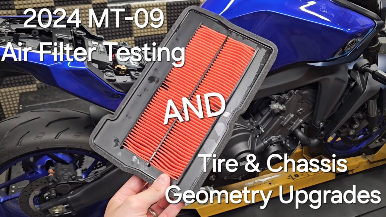 2024 MT-09 Air Filter Testing and Chassis Geometry Adjustments